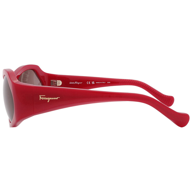 Ferragamo Salvatore Ferragamo Burgundy Wrap Ladies Sunglasses