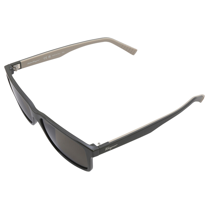 Ferragamo Salvatore Ferragamo Dark Grey Rectangular Men's