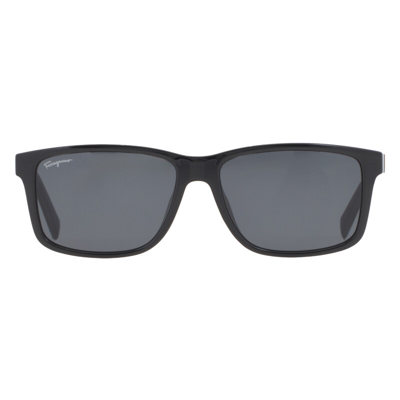 Ferragamo Salvatore Ferragamo Dark Grey Rectangular Men's