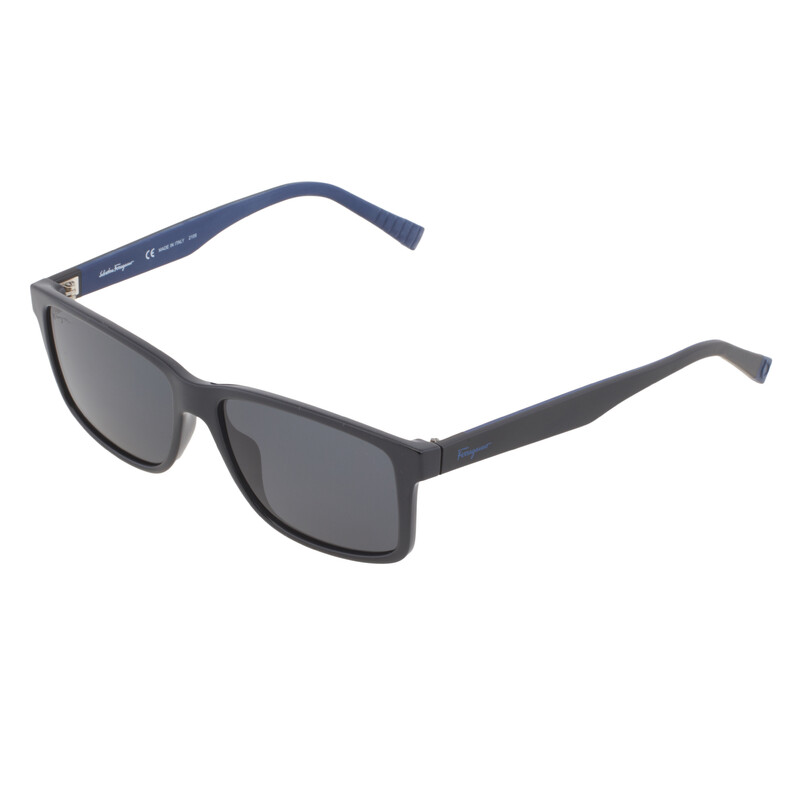 NWT Salvatore Ferragamo SF938S Dark Grey Rectangle 57mm Sunglasses Ferragamo Salvatore Ferragamo Dark Grey Rectangular Men main image 4