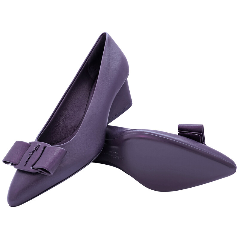 Ferragamo Ladies Purple Heels, US Size 10.5 01R250749539 - Shoes