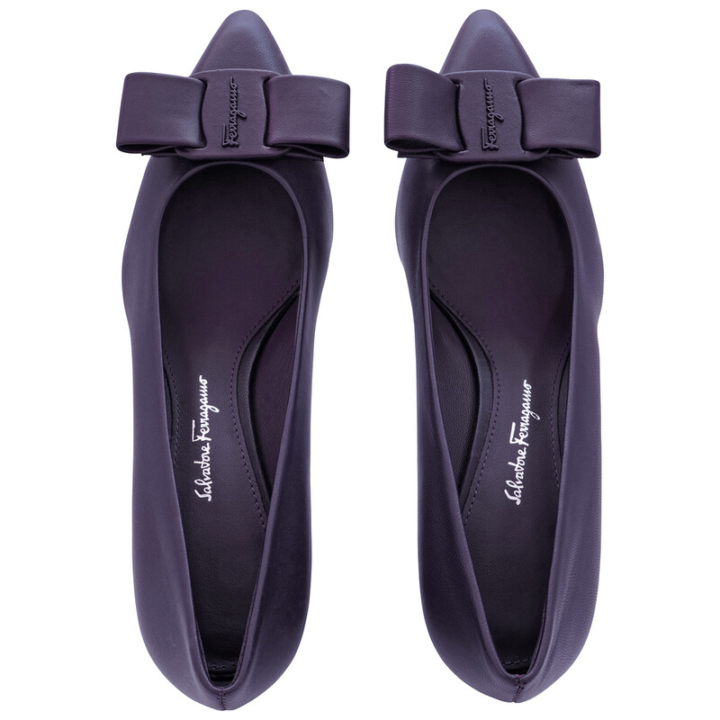 Ferragamo Ladies Purple Heels, US Size 10.5 01R250749539 - Shoes