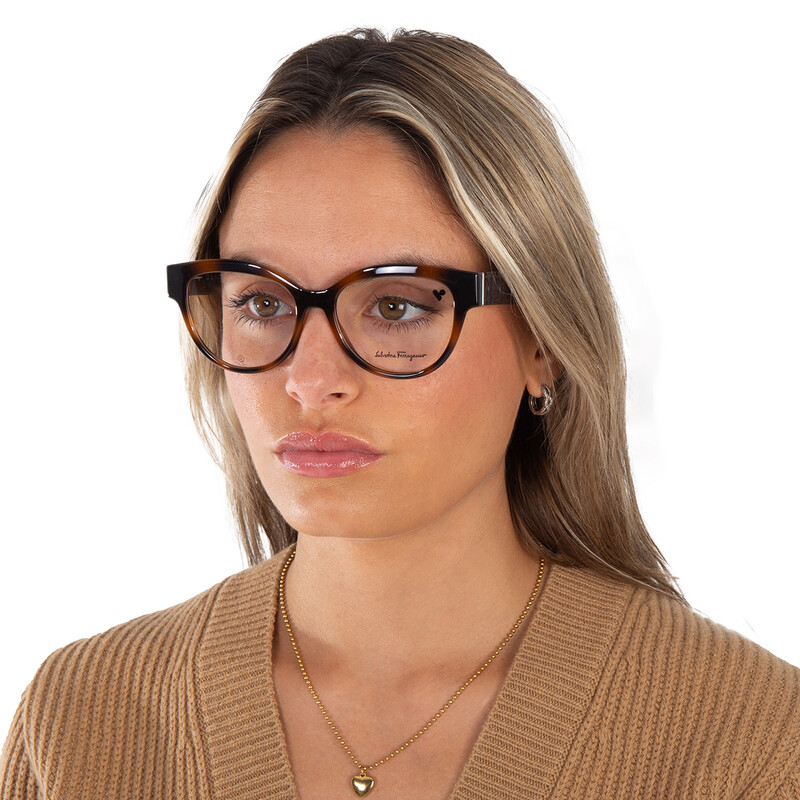 Ferragamo Salvatore Ferragamo Demo Oval Ladies Eyeglasses SF2957E
