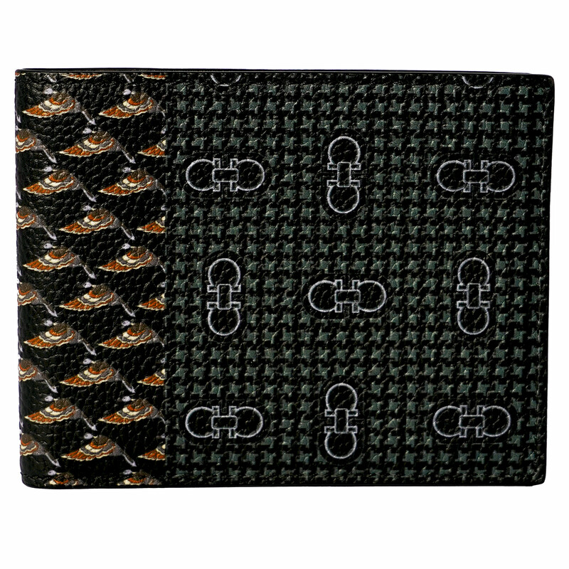 Ferragamo Salvatore Ferragamo Gancini Leather Wallet 66A576 720344