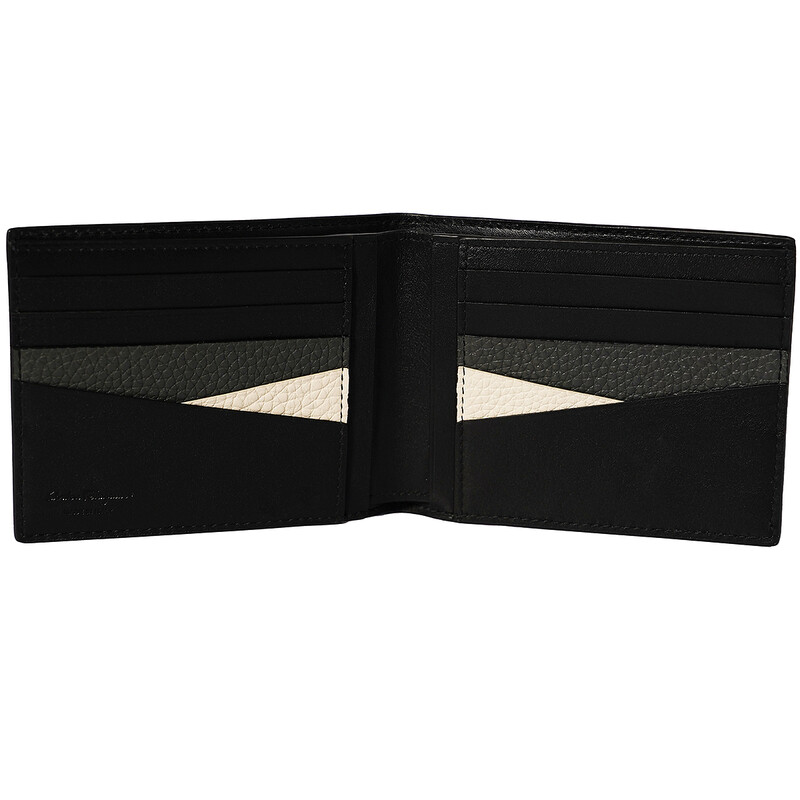 Ferragamo Salvatore Ferragamo Gancini Leather Wallet 66A576 720344
