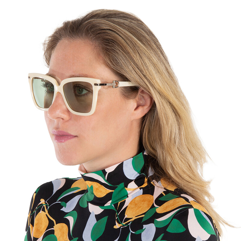 Ferragamo Salvatore Ferragamo Green Butterfly Ladies 