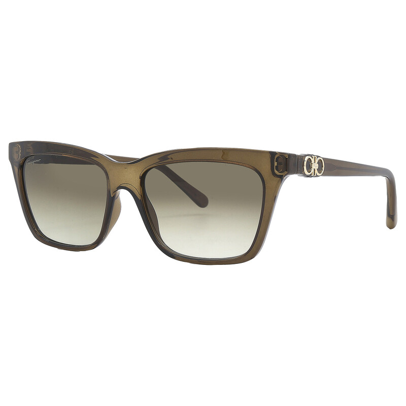 Ferragamo Salvatore Ferragamo Green Gradient Square Ladies