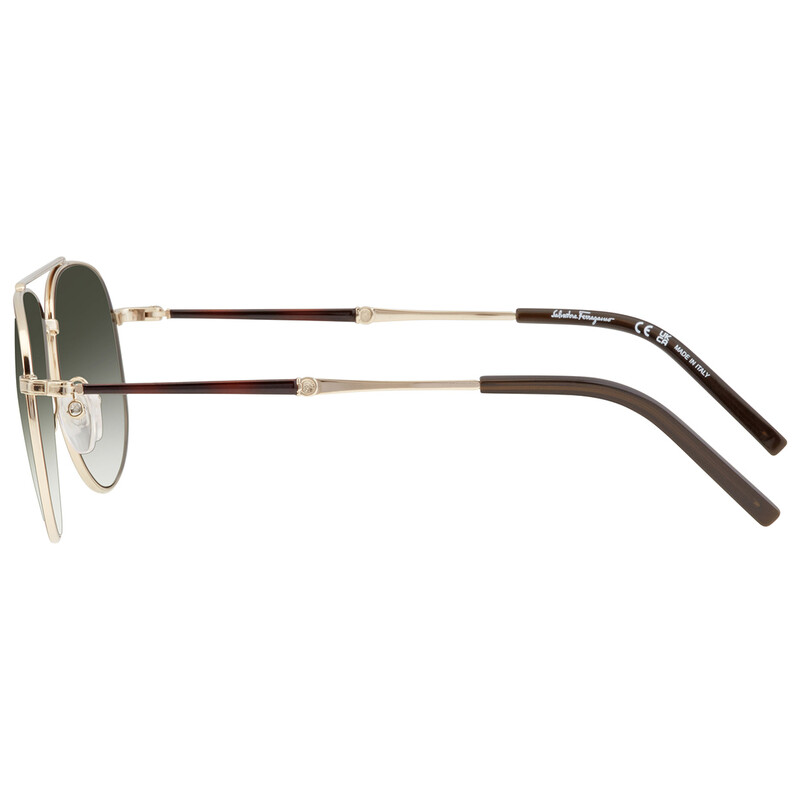 Salvatore Ferragamo Aviator Sunglasses SF226S SALVATORE FERRAGAMO SF226S 086 Sunglasses Black Ruthenium  main image 2