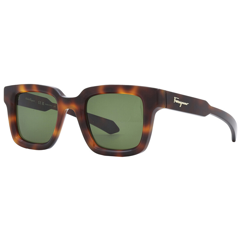 Ferragamo Salvatore Ferragamo Green Square Men's Sunglasses