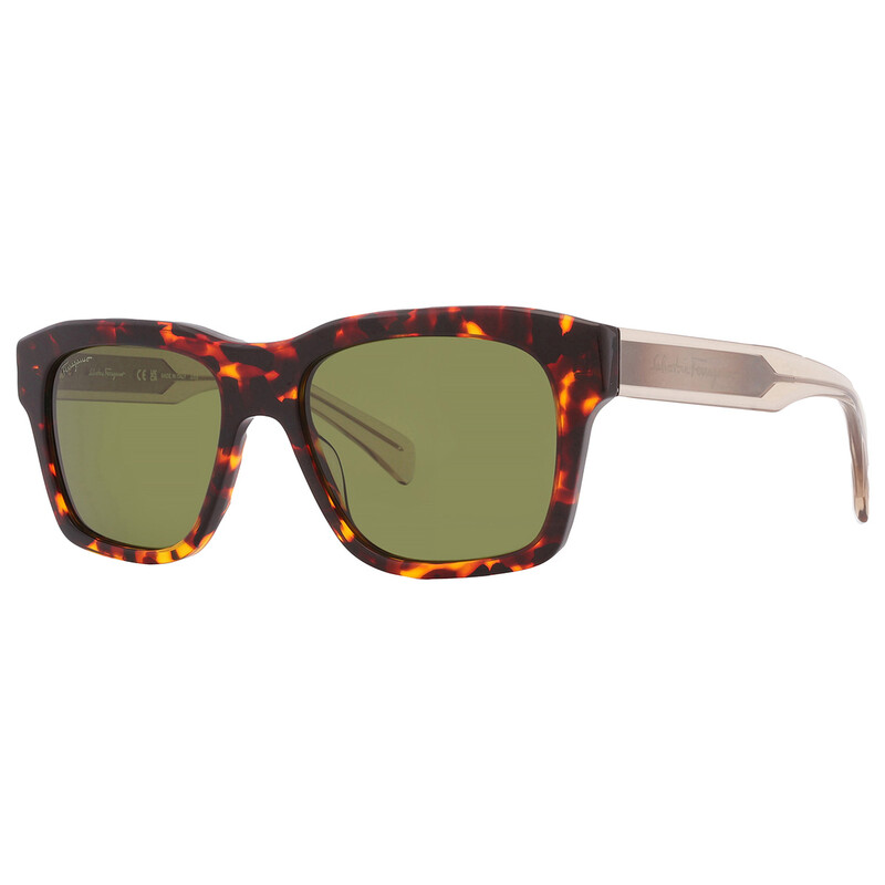 Ferragamo Salvatore Ferragamo Green Square Men's Sunglasses