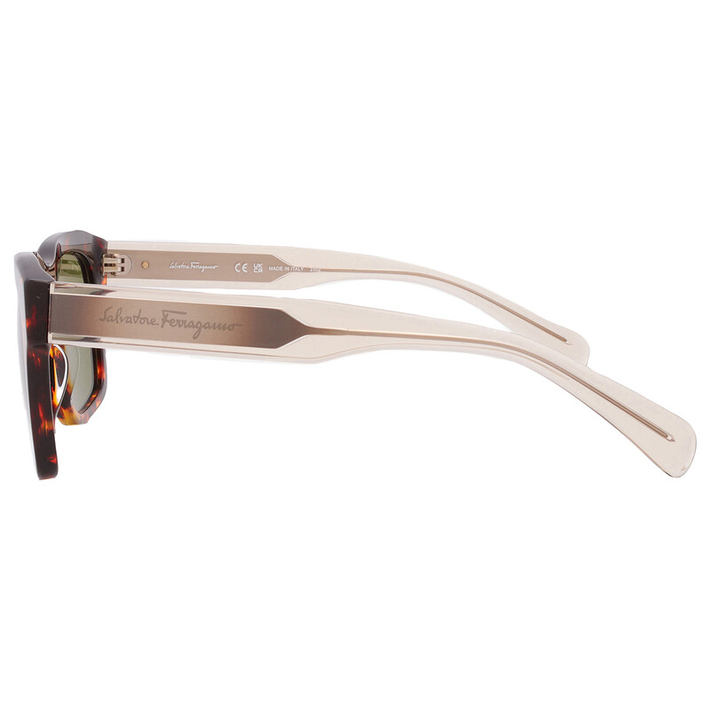 Ferragamo Salvatore Ferragamo Green Square Men's Sunglasses