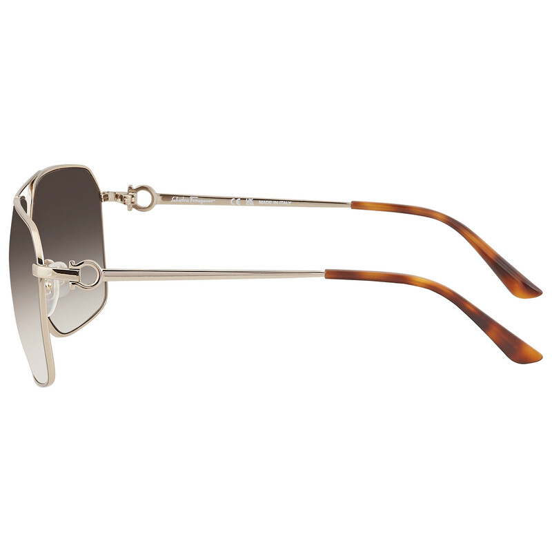 Ferragamo Salvatore Ferragamo Grey Pilot Men's Sunglasses SF238S