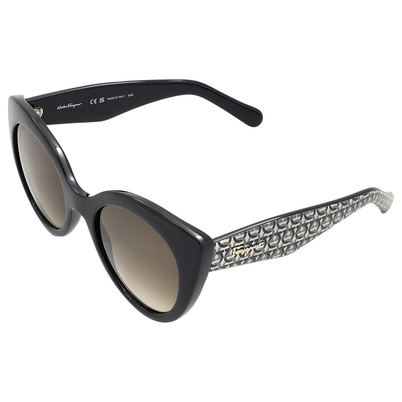 Ferragamo Salvatore Ferragamo Grey Butterfly Ladies Sunglasses