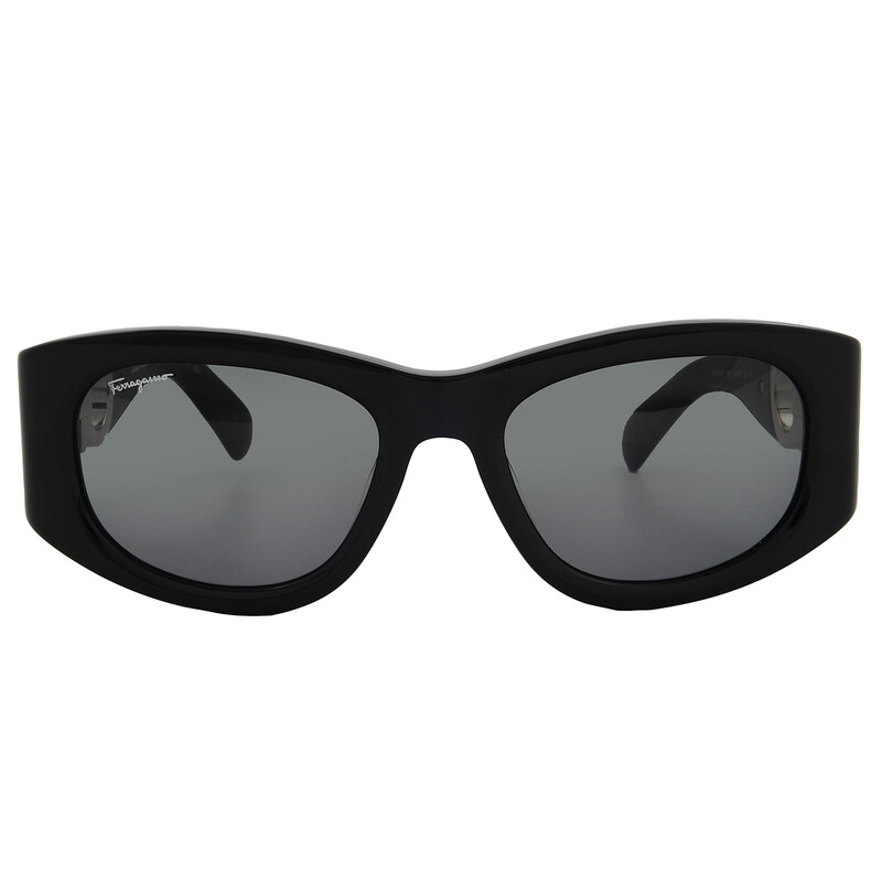 Ferragamo Salvatore Ferragamo Grey Cat Eye Ladies Sunglasses
