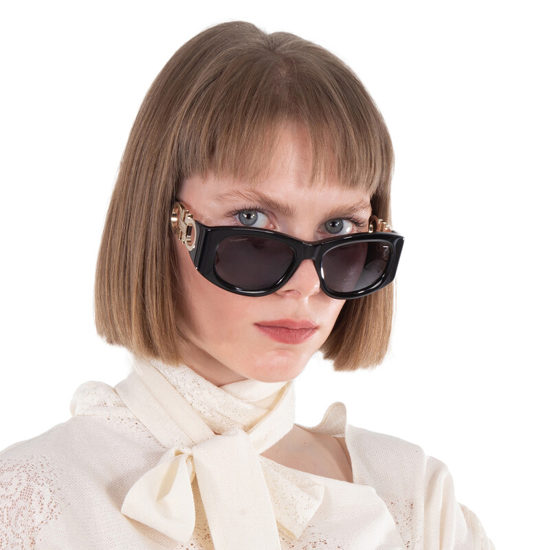 Salvatore Ferragamo Gray Cat-Eye Women’s Sunglasses Ferragamo Salvatore Ferragamo Grey Gradient Cat Eye Ladies  main image 2