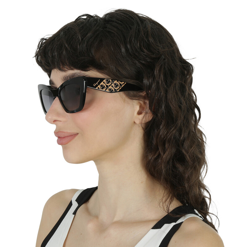 Ferragamo Salvatore Ferragamo Grey Gradient Cat Eye Ladies