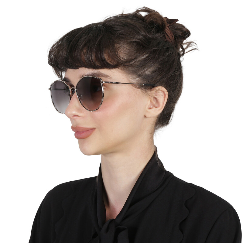 Ferragamo Salvatore Ferragamo Grey Gradient Irregular Ladies