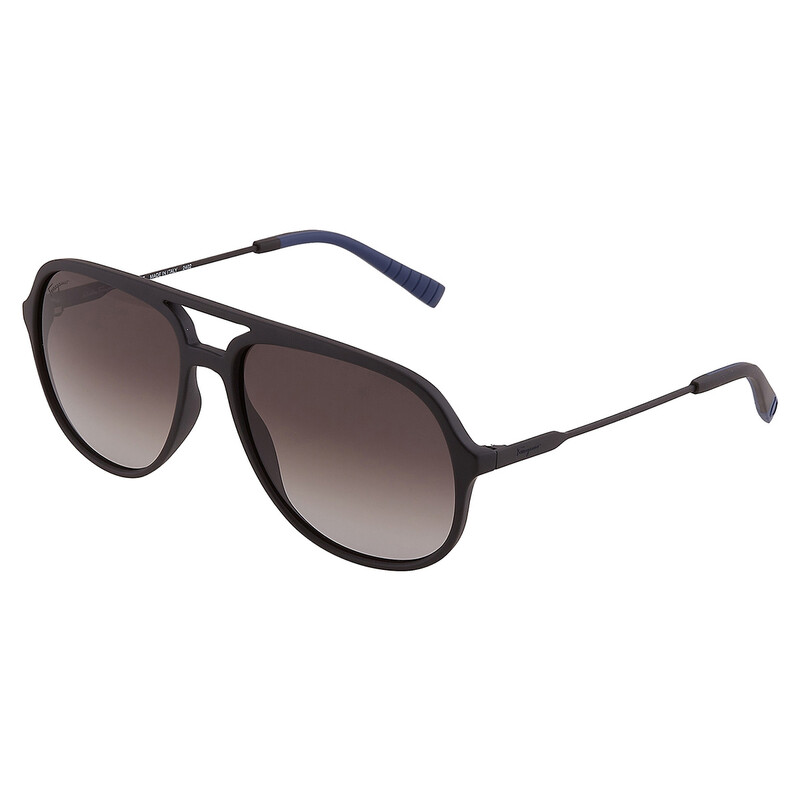 Ferragamo Salvatore Ferragamo Grey Gradient Pilot Men's Sunglasses