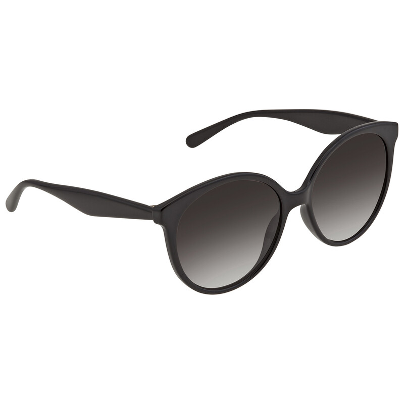 Salvatore Ferragamo Black and Marbled Gray Round Sunglasses Ferragamo Salvatore Ferragamo Grey Gradient Round Ladies  main image 2