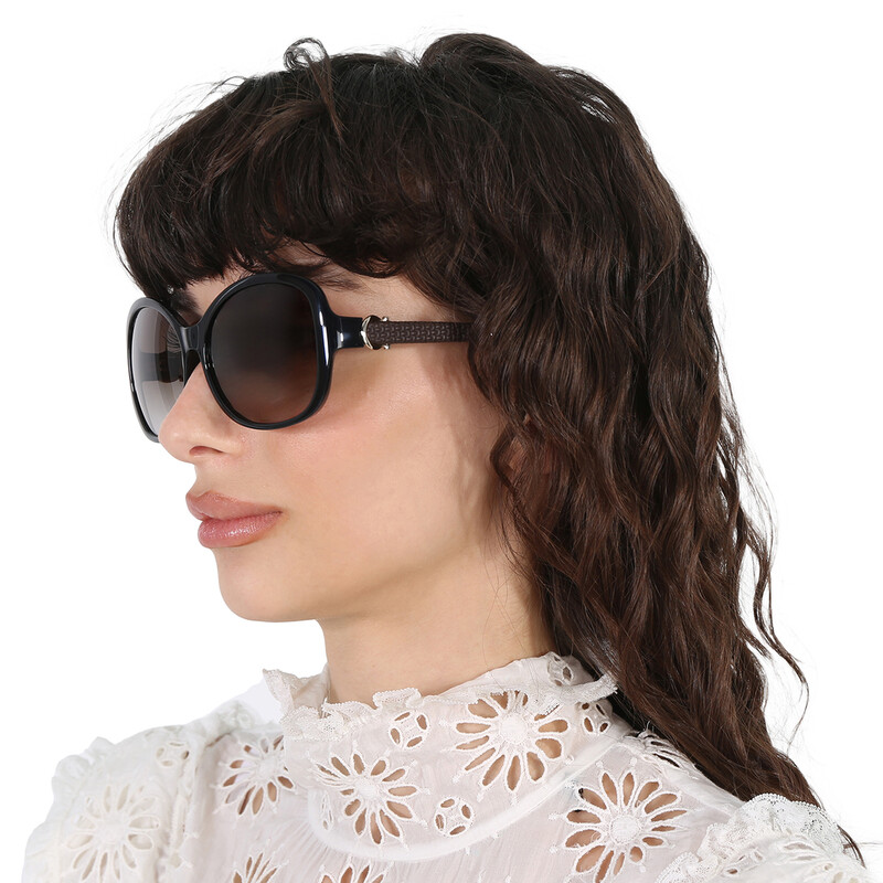 Ferragamo Salvatore Ferragamo Grey Gradient Butterfly Ladies  display picture 2
