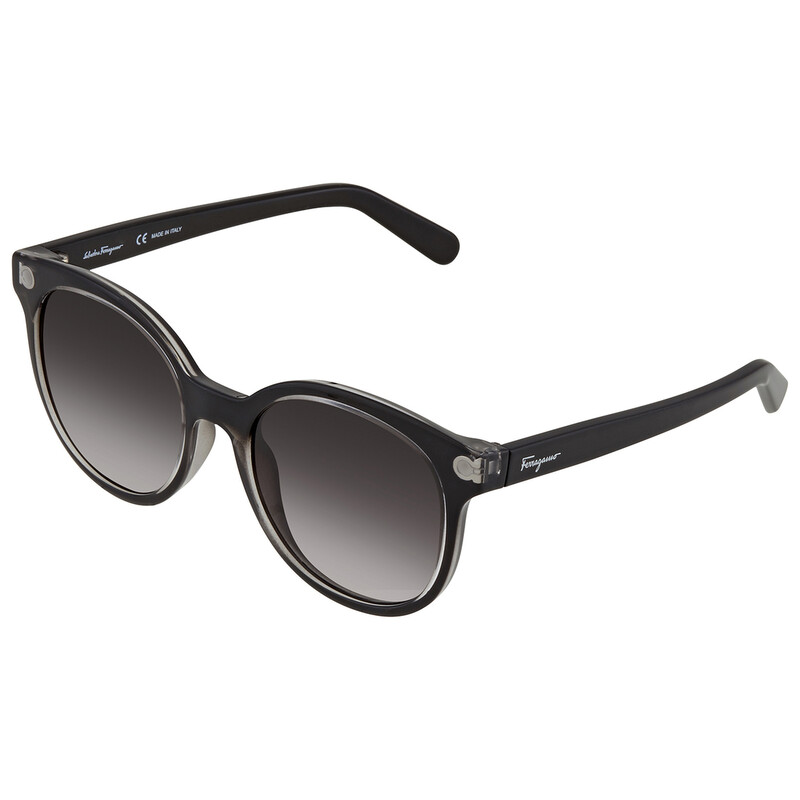Ferragamo Salvatore Ferragamo Grey Gradient Round Ladies