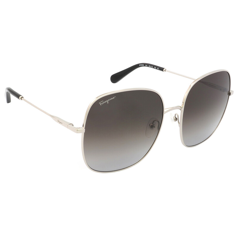 NWT Salvatore Ferragamo SF300S - 041 Oversized Ladies Sunglasses Ferragamo Salvatore Ferragamo Grey Gradient Square Ladies  main image 3