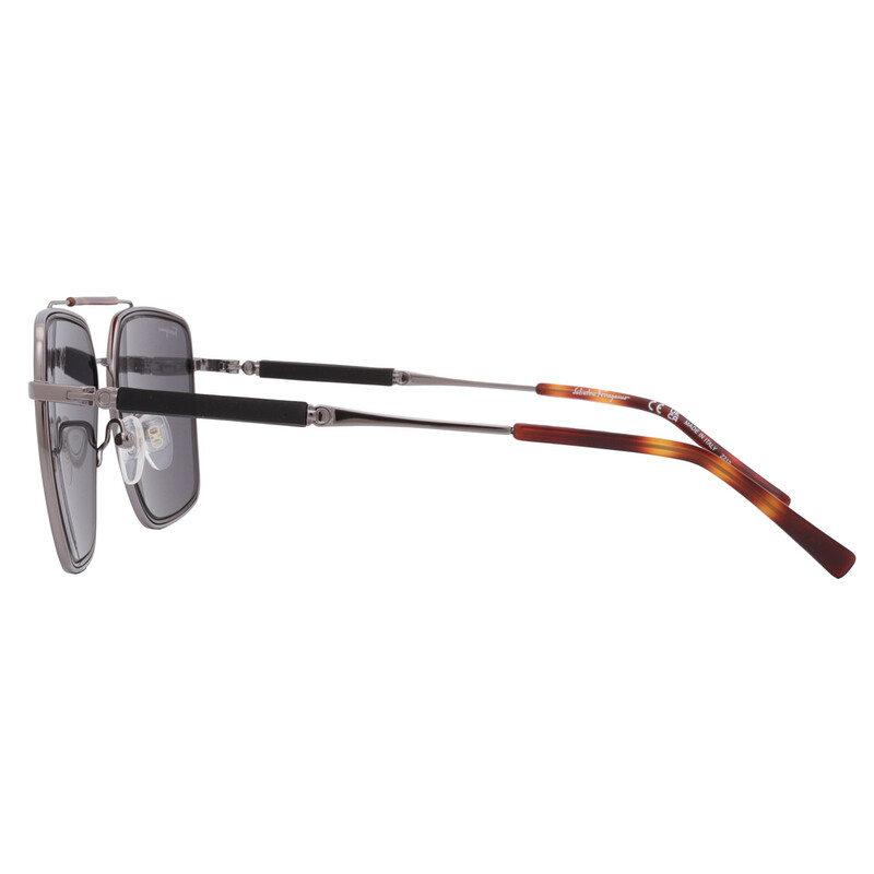 Ferragamo Salvatore Ferragamo Grey Navigator Men's Sunglasses