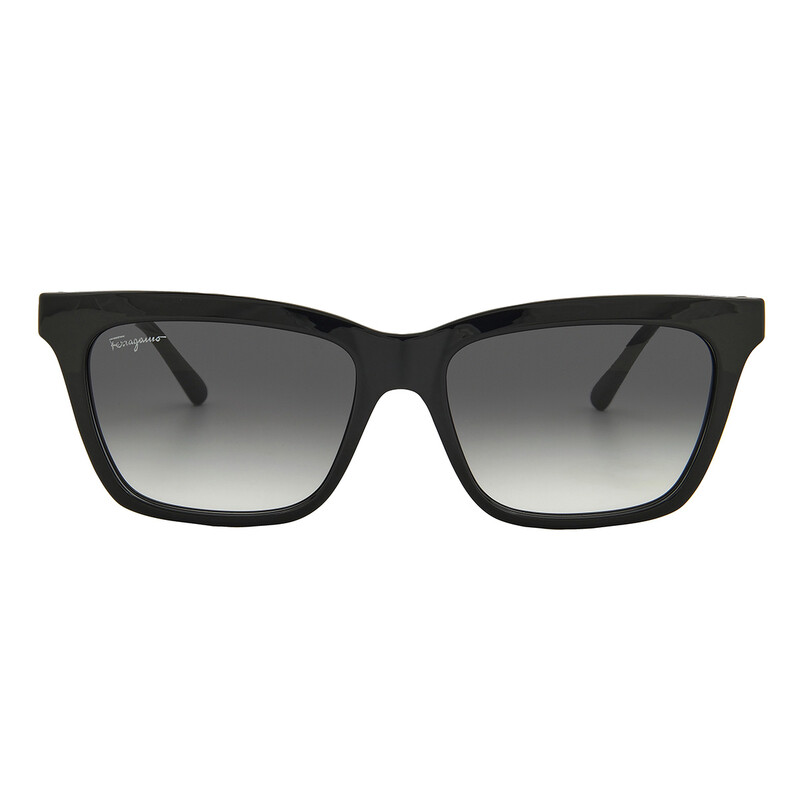 Ferragamo Grey Gradient Rectangular Ladies Sunglasses SF1027S 001
