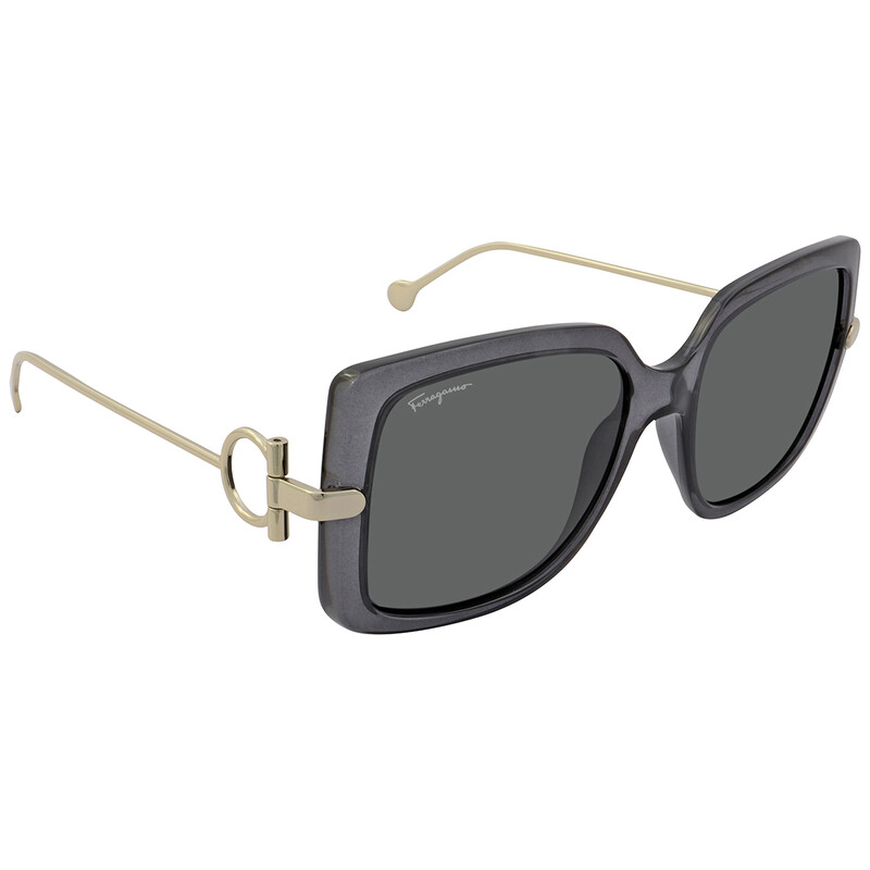 Ferragamo Salvatore Ferragamo Grey Square Ladies Sunglasses SF913S