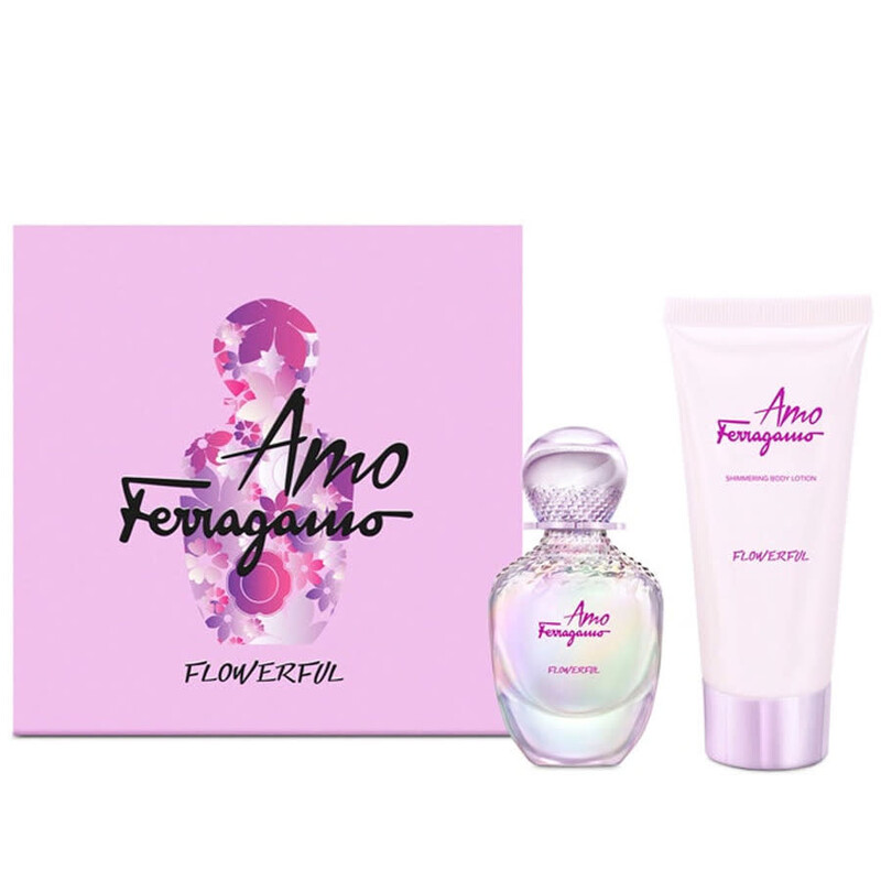 Salvatore Ferragamo Ladies Amo Ferragamo Flowerful Gift Set Fragrances 8052086376588