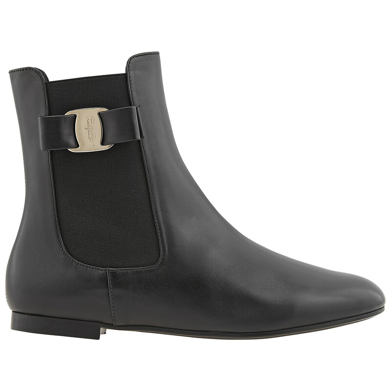 Ferragamo Ladies Black Boots, US Size 10.5 01B903744825  display picture 2
