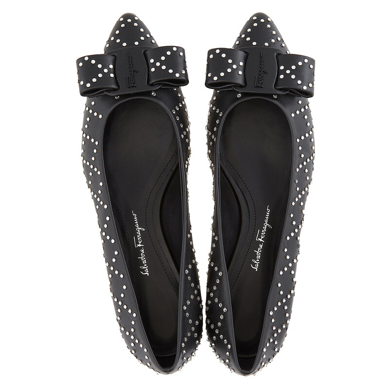 Ferragamo Ladies Black Heels, US Size 9 01D846753736 8057553901911