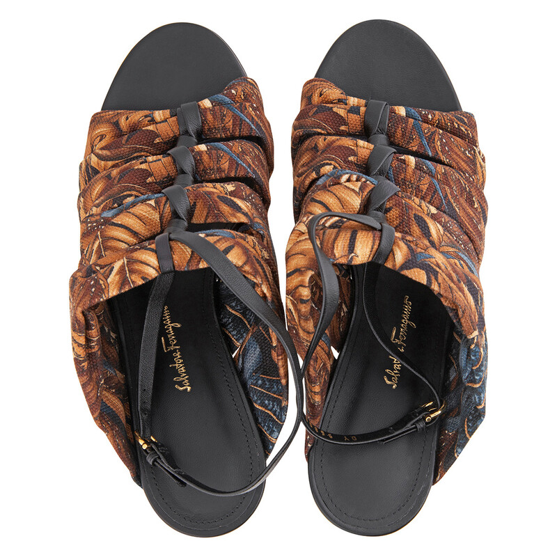 Ferragamo Salvatore Ferragamo Ladies Detailed Runway Sandals, Size
