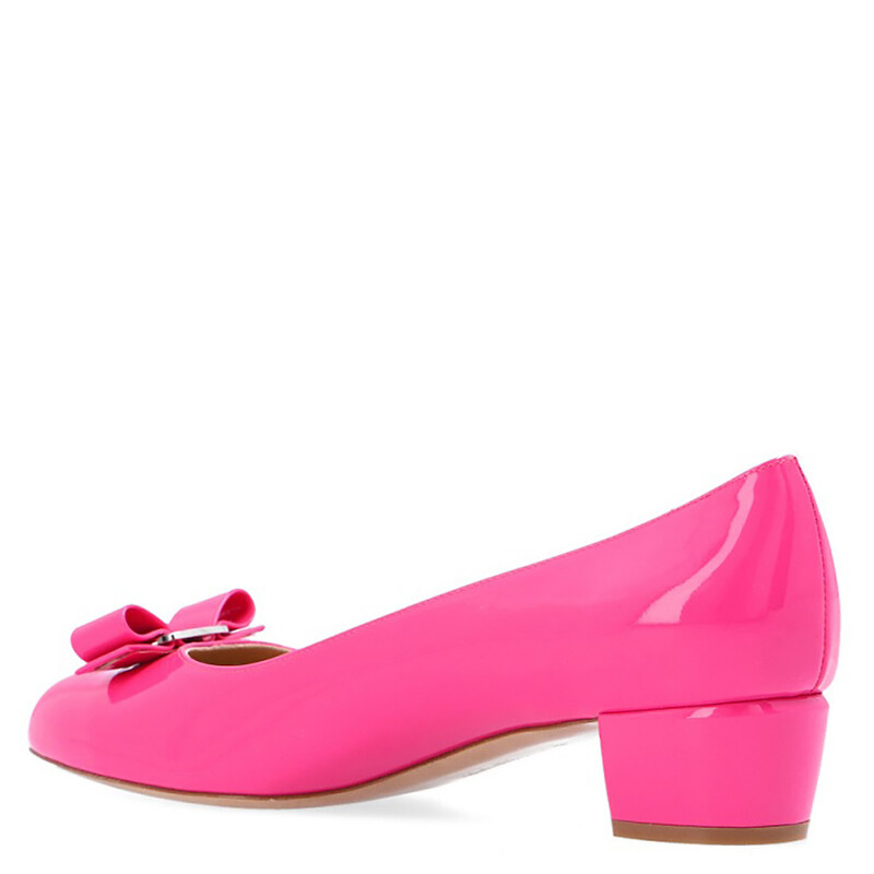 Ferragamo Salvatore Ferragamo Ladies Hot Pink Vara Bow Pump Shoe