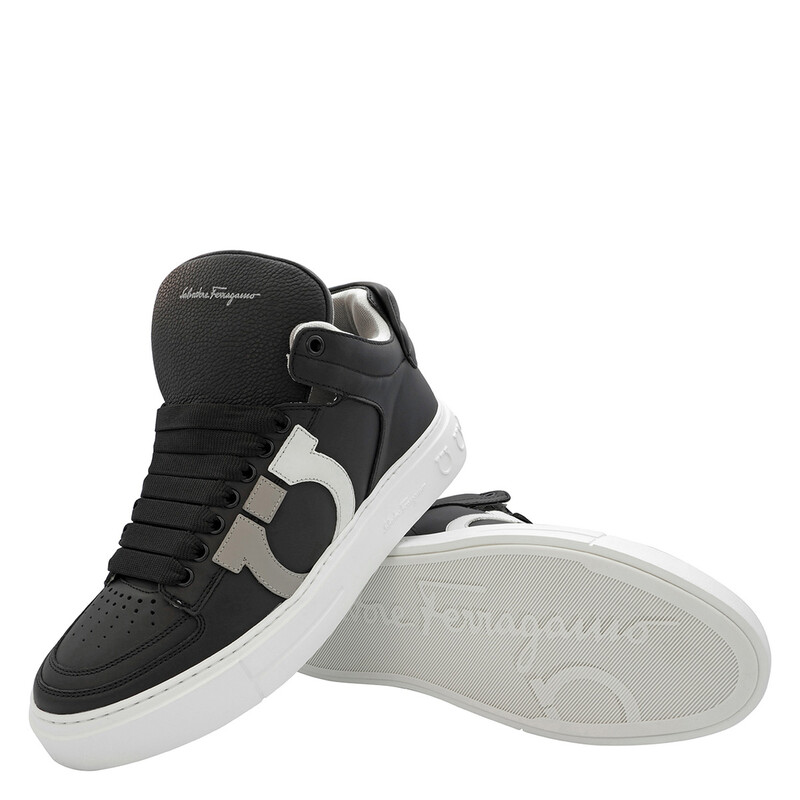 Ferragamo Men's Black Sneakers, US Size 5 020685751379 - Shoes