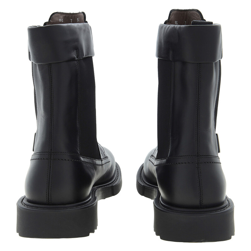 Ferragamo Lace-Up Leather Combat Boots 020953756557 - Shoes - Jomashop