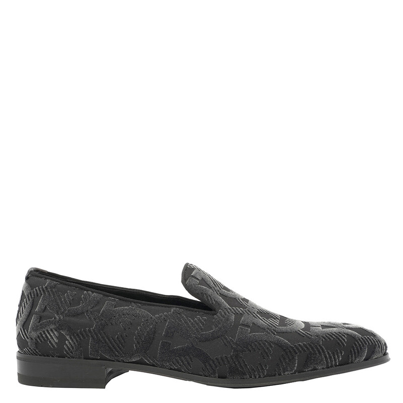 Ferragamo Salvatore Ferragamo Men's Black Lens Gancini Slip On Ferragamo Salvatore Ferragamo Men's Black Lens Gancini Slip On