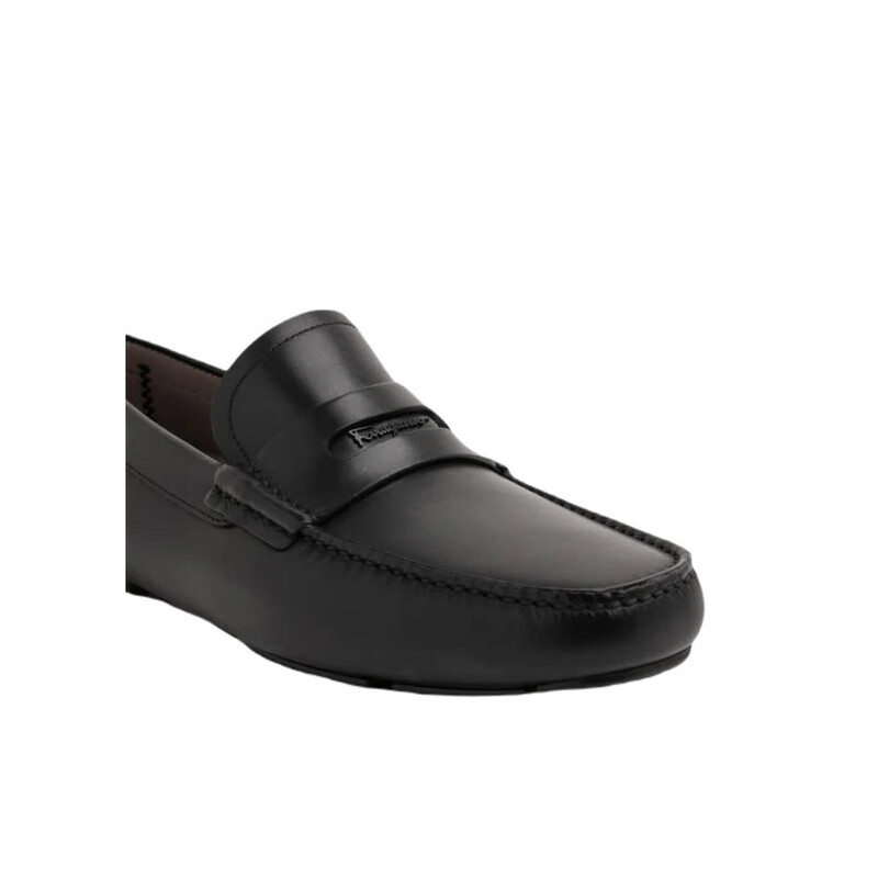Ferragamo Salvatore Ferragamo Men's Black Loafers, US Size 6