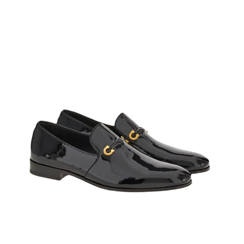 Salvatore Ferragamo Elegant Black Loafers for Men 7EEE Ferragamo Men main image 2