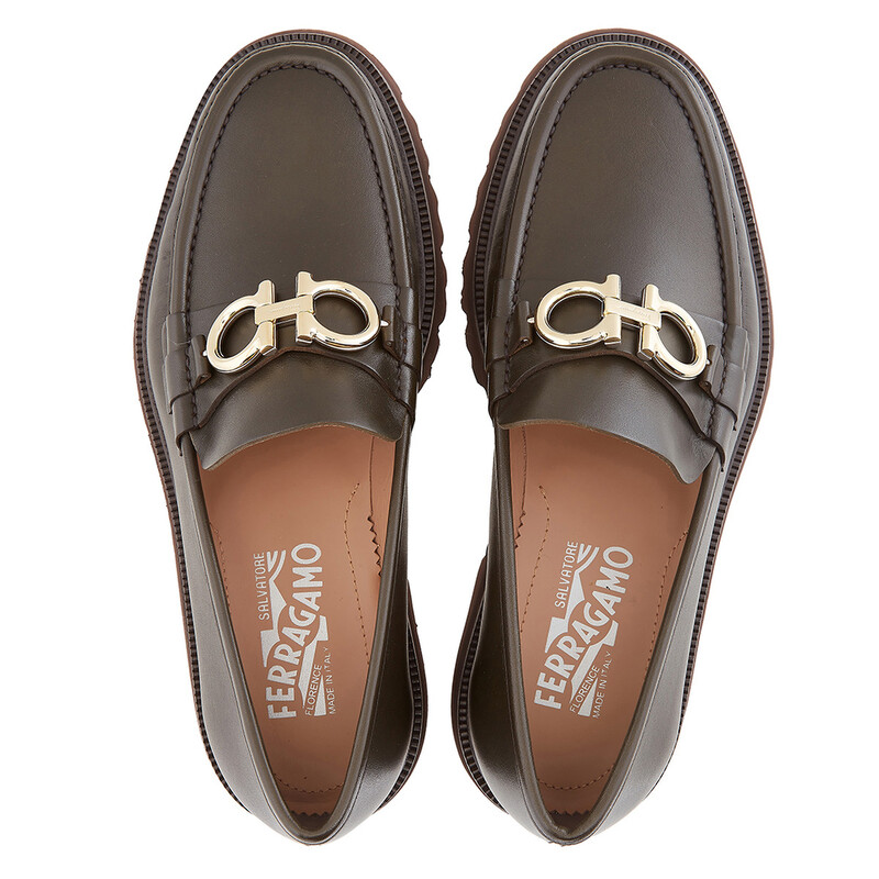 Ferragamo Men's Brown Loafers, US Size 5.5 02B200753159 - Shoes