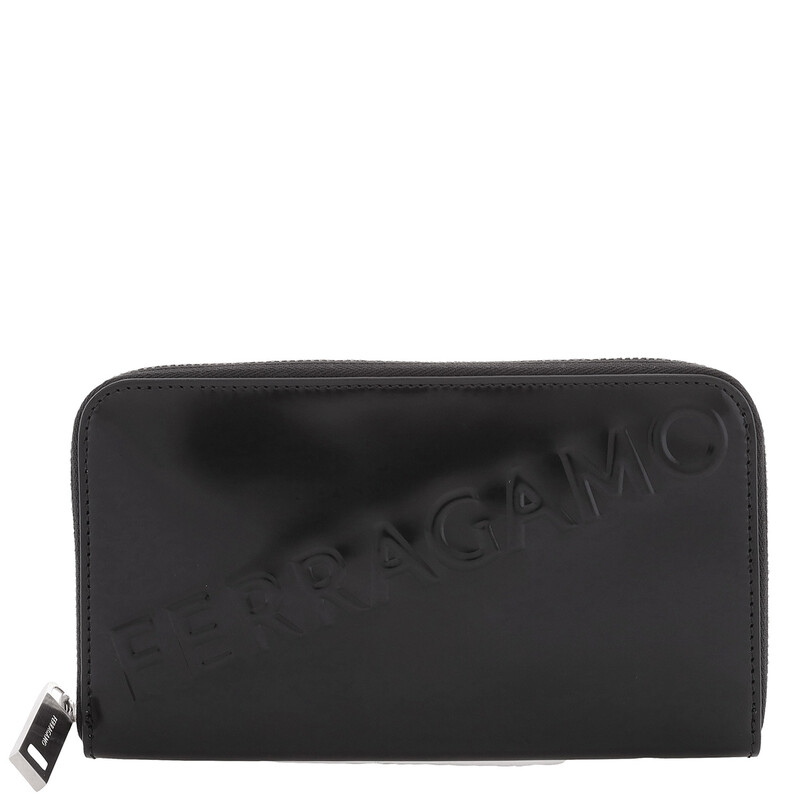 財布 Ferragamo studded leather long wallet Gancini continental wallet - Women | Ferragamo