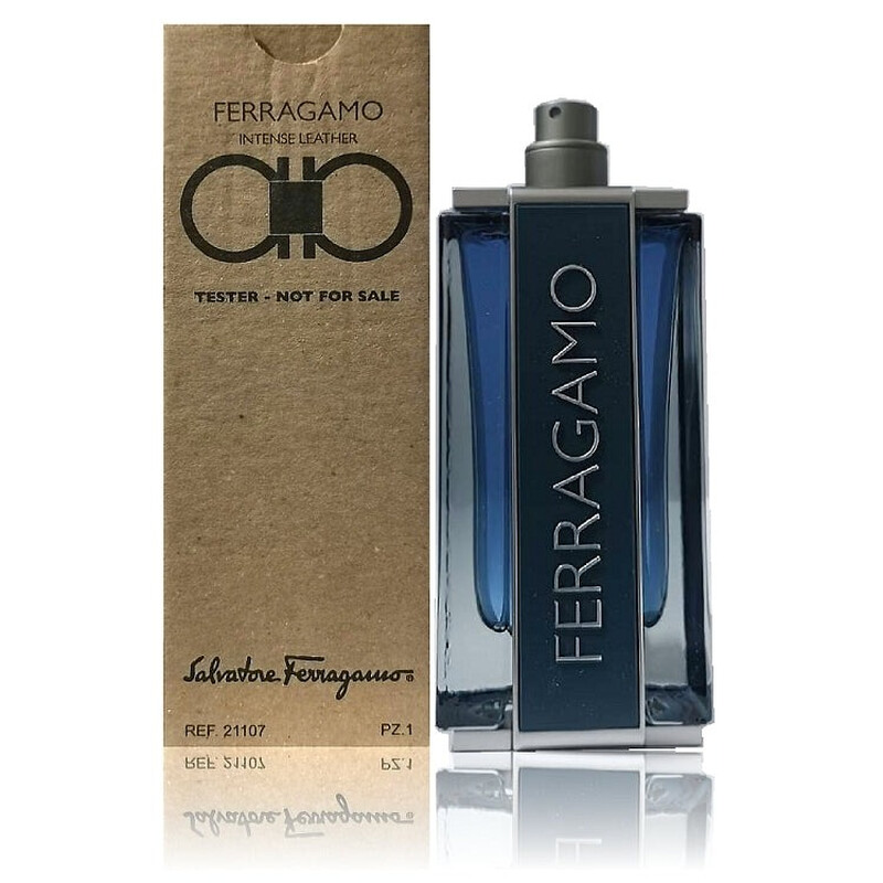 Salvatore Ferragamo Men's Intense Leather EDP Spray 3.4 oz (Tester