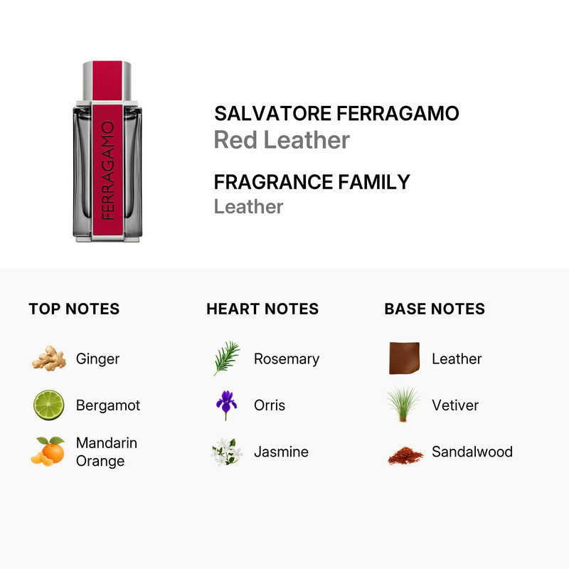 Salvatore Ferragamo Men's Red Leather EDP Spray 3.4 oz Fragrances