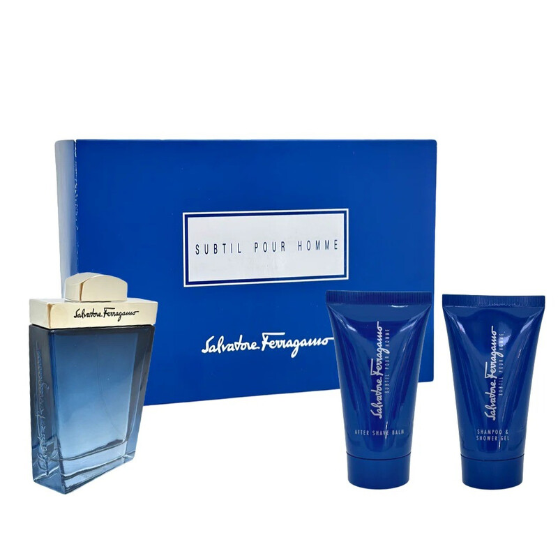 Salvatore Ferragamo香水(2本セット) Salvatore Ferragamo Men's Subtil Gift Set Fragrances 8052464894697