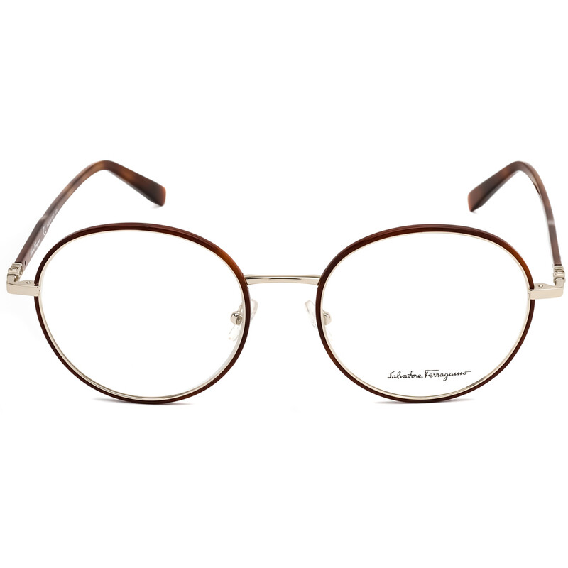 トップス salvatoreFerragamo Ferragamo Salvatore Ferragamo Demo Round Unisex Eyeglasses SF2171