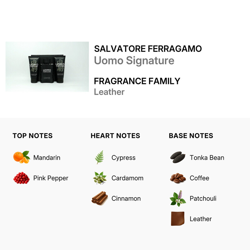 Salvatore Ferragamo Men's Uomo Signature Gift Set Fragrances