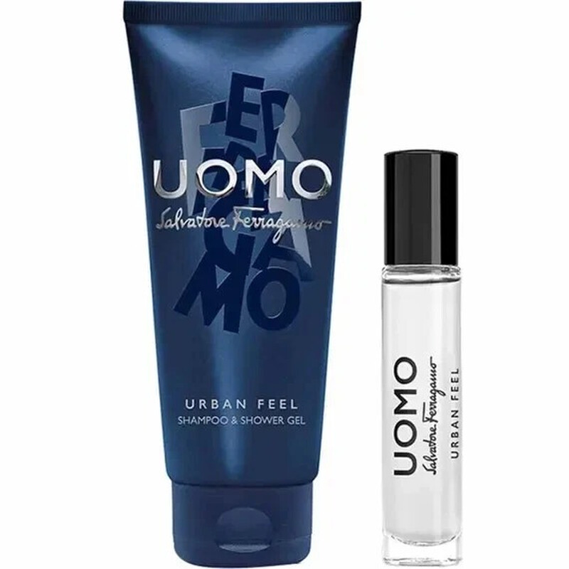 Salvatore Ferragamo Men's Uomo Urban Feel 2pcs EDT Gift Set Fragrances 8052086377554