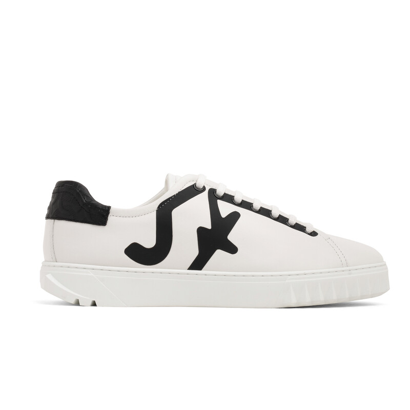 Ferragamo Salvatore Ferragamo Men's White Nephin Low-top Sneakers