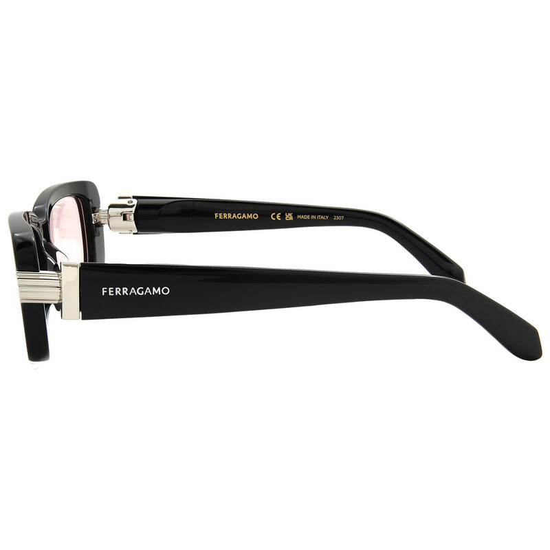 Ferragamo Salvatore Ferragamo Pink Rectangular Ladies Sunglasses