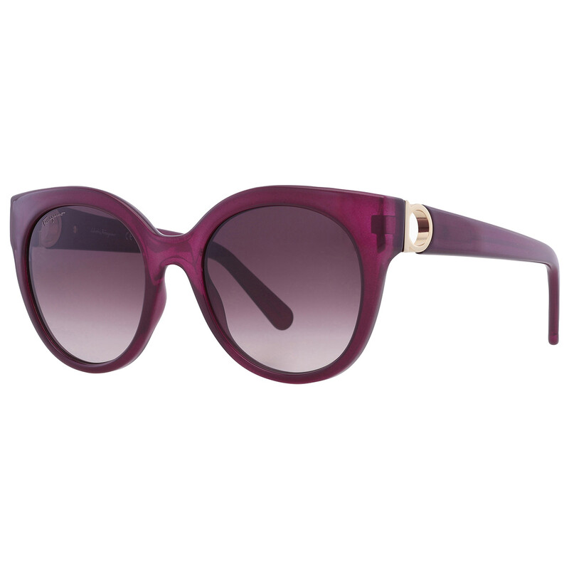 Ferragamo Salvatore Ferragamo Purple Gradient Cat Eye Ladies